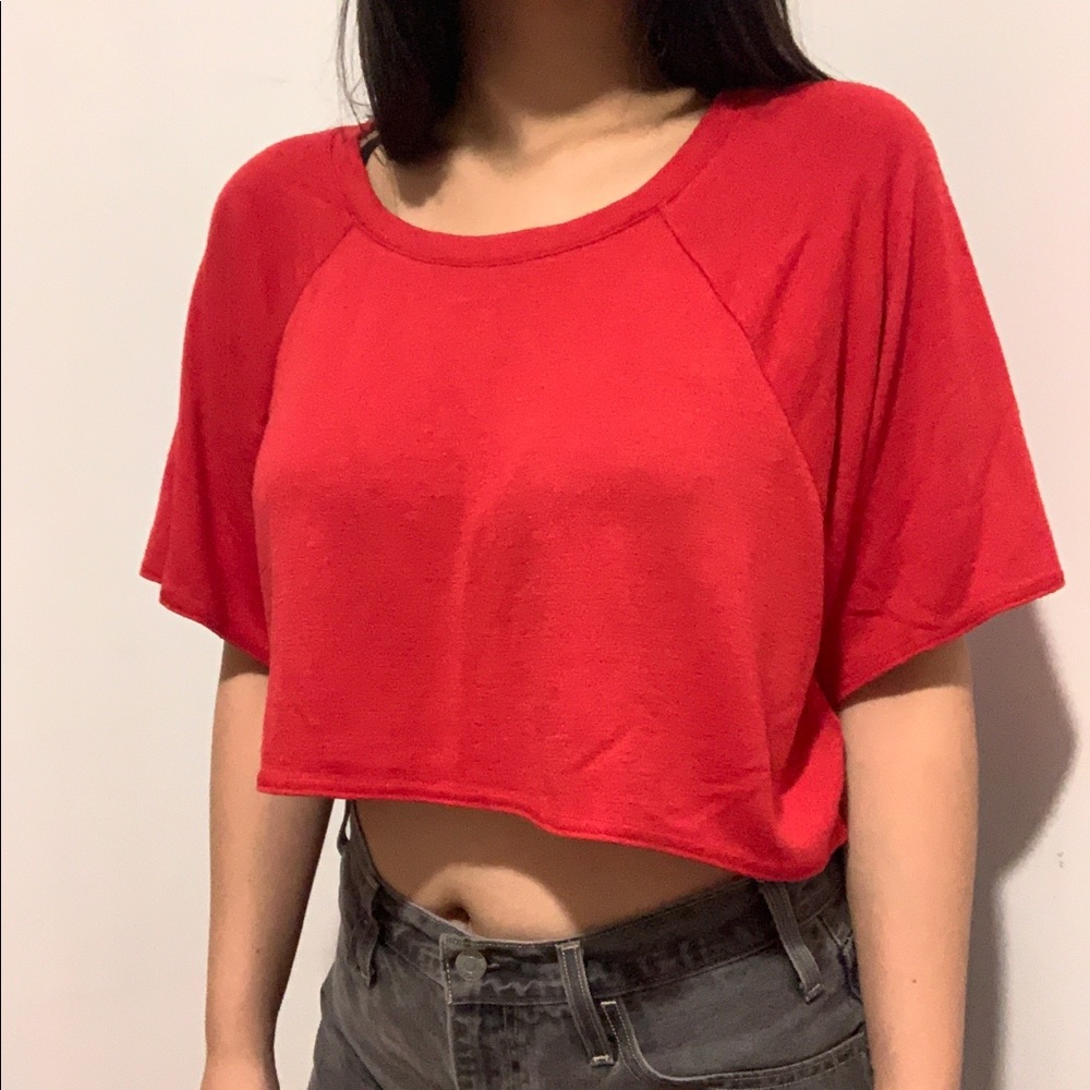 Aritzia • Red Crop Top
